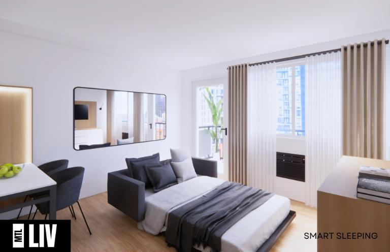 Appartement 1 Ch Intelligent - Montréal Centre, Tout Meublé | 3116267