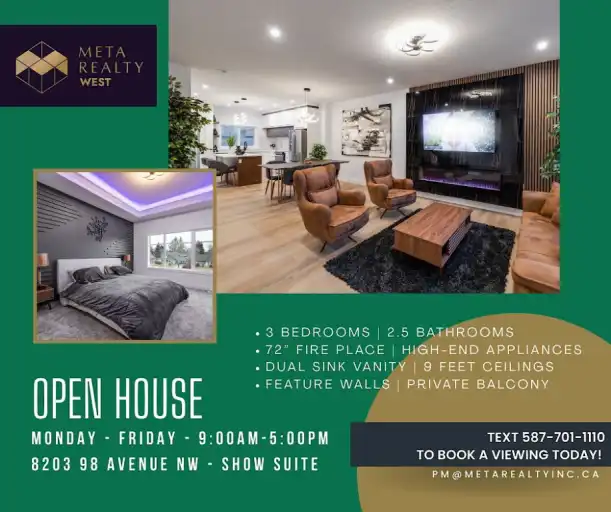 New 3-Bed, 2.5 Bath,Cozy Home Near Campus Saint-Jean, University of Alberta | 9337 87 Avenue Northwest, Edmonton | 3140369