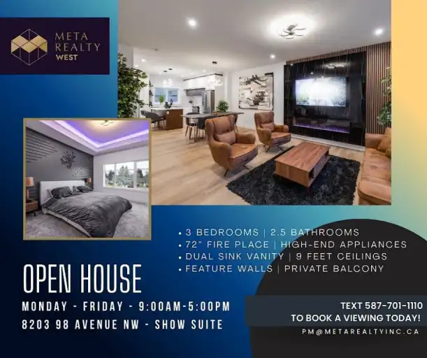 Luxury Brand New 3-Bed, 2.5 Bath House Near King Edward Park & Mill Creek Ravine | 8719 77 Avenue Northwest, Edmonton | 3140377