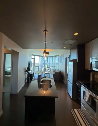 Premium Downtown 2 Bed 2B fully furnished, A/C, WIFI, storage, Security | 1406 - 220 12th Ave SE, Calgary | 3157921