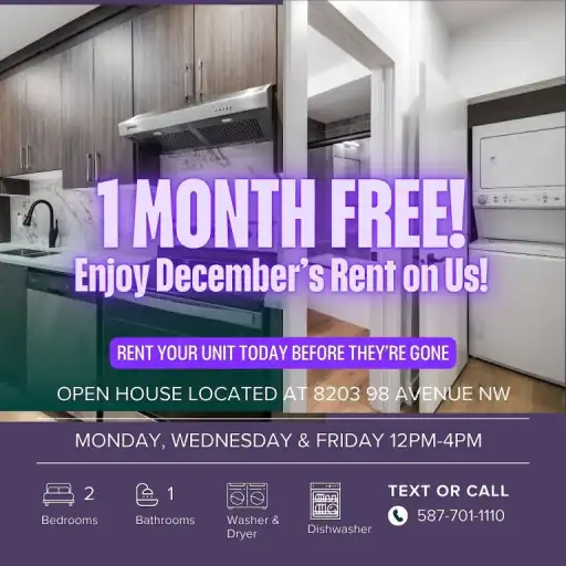 1 MONTH FREE! Luxury Brand New 2-Bed,1 Bath,Basement Suite Near U of A Campus | 9337 87 Avenue Northwest, Edmonton | 3166349