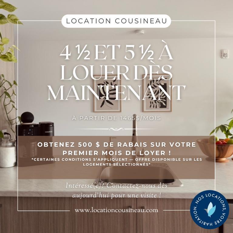 Logement 4 1/2 - Novembre 2025 - Saint-Jérôme | 3183314