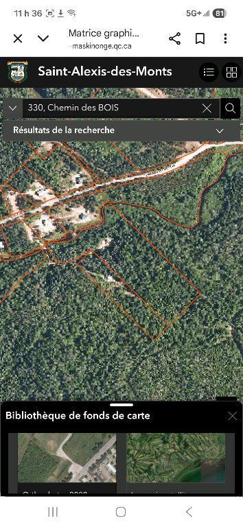 Terrain boisé aménagé Saint Alexis des Monts | 3187344