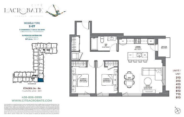 2 CH - 1 SDB - Montreal - $2,190 /mo | 3187774