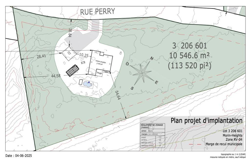 Terrain de 100 000pi2 à Morin Heights Auto-construction | 3187820