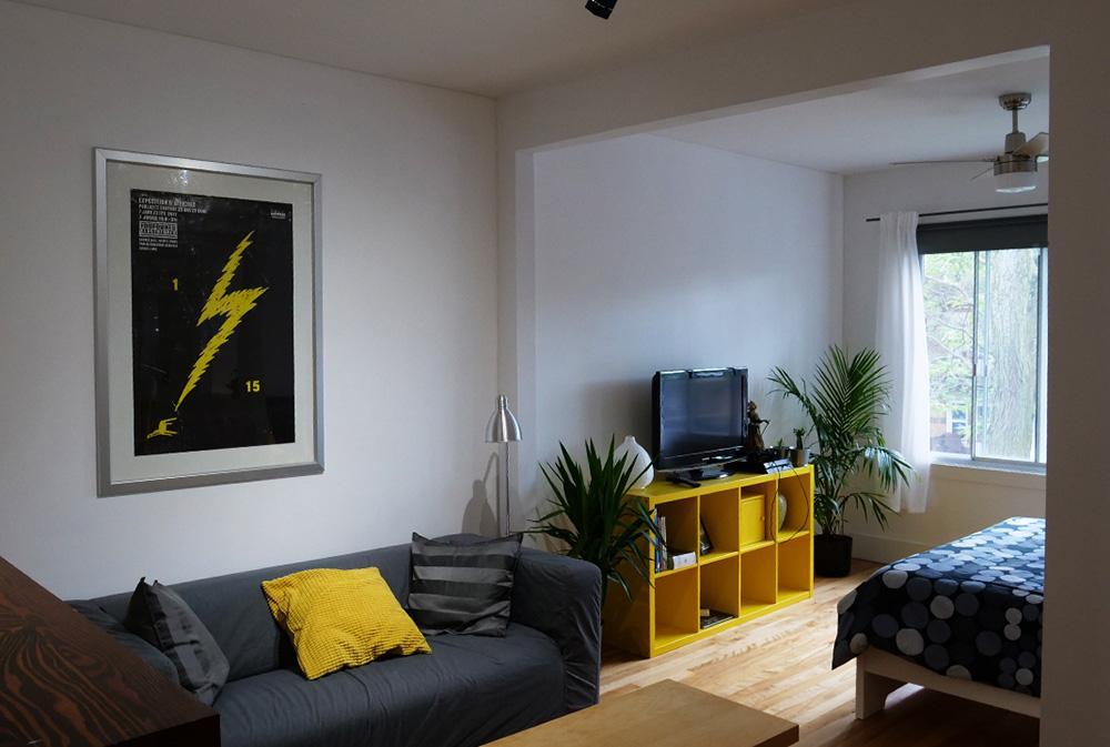 Magnifique 3 ½ ensoleillé à aire ouverte entièrement meublé | 3188070