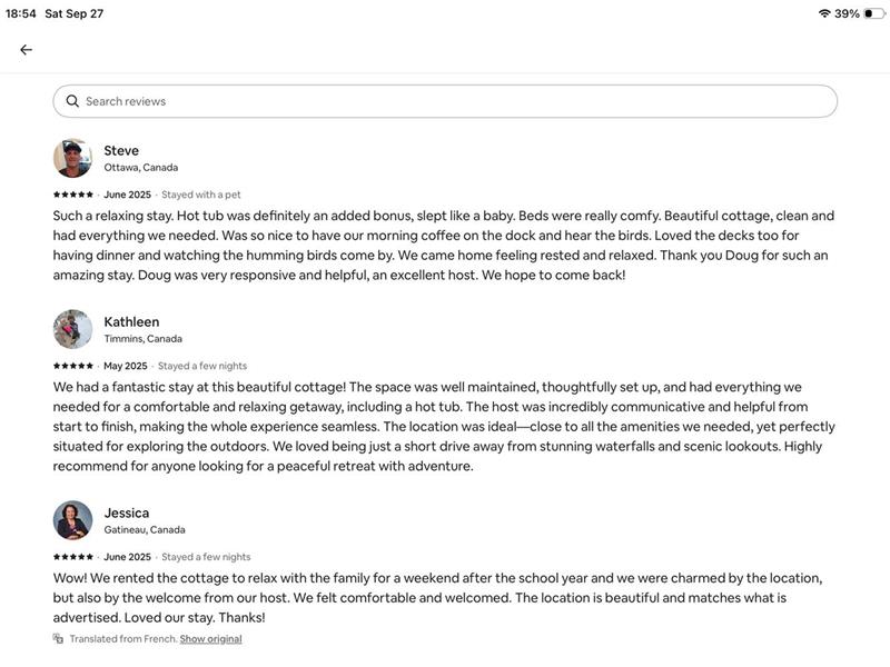 Stylish and secluded four-season lakefront cottage | 3190869