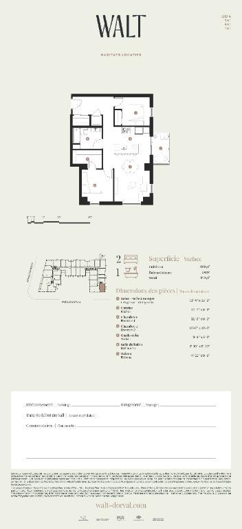 WALT Dorval : unités 4 1/2 disponibles dès maintenant ! Condo Montréal Dorval à louer - appartement / logement | 3191640
