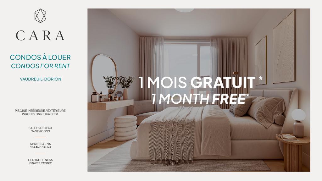 CARA | 4 1/2 Neuf à Louer | 2 bedrooms for Rent | Vaudreuil-Dorion | 3193258