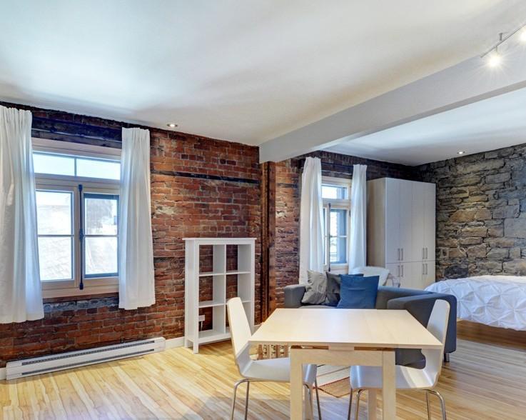 Loft entièrement meublé à louer Vieux-Québec juillet 2026 | 3198538
