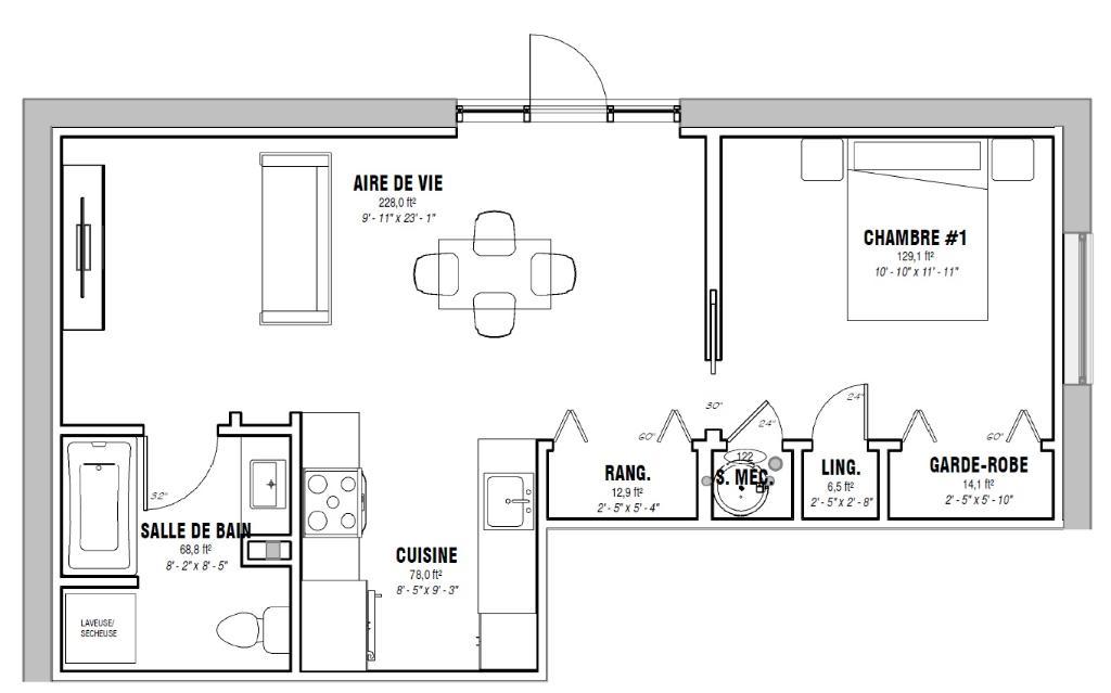 Logement Neuf (3½) Dans Un Triplex | 3197903