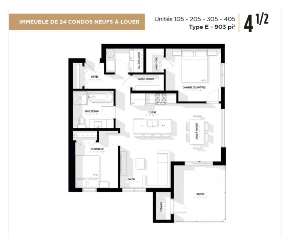 Logement 41/2 neuf ,électroménagers inclus. | 3198860