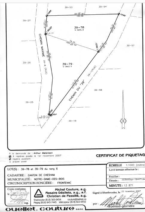 Terrain à Vendre dans le Domaine des Appalaches, Notre-dame-des-Bois/ Land for sale Domaines des Appalaches, Notre-Dame-des-Bois | 3206940