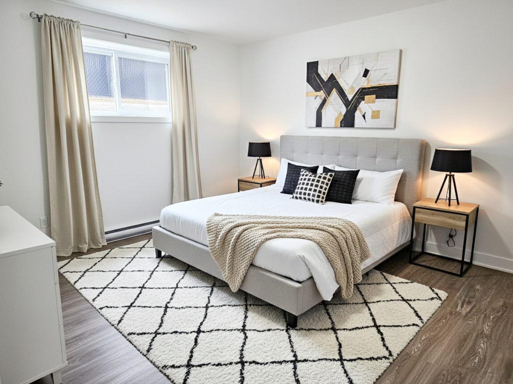 À l’état neuf, magnifique et lumineux condo 4 1/2 Rive-Nord train REM | 3201069