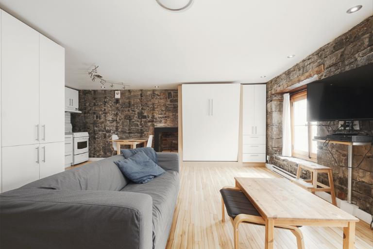 Loft entièrement meublé à louer Vieux-Québec juillet 2026 | 3201475