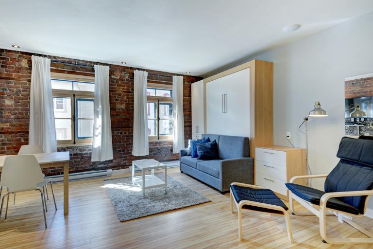 Loft entièrement meublé à louer Vieux-Québec juillet 2026 | 3201476