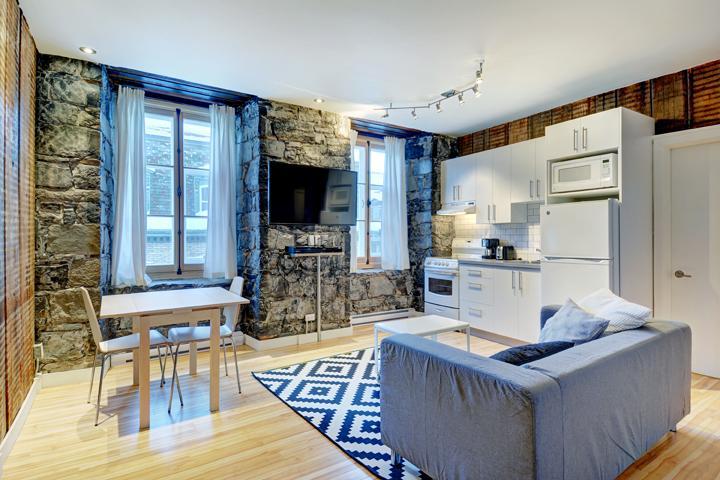 Loft entièrement meublé à louer Vieux-Québec juillet 2026 | 3201478