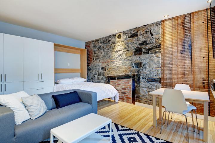 Loft entièrement meublé à louer Vieux-Québec juillet 2026 | 3201478