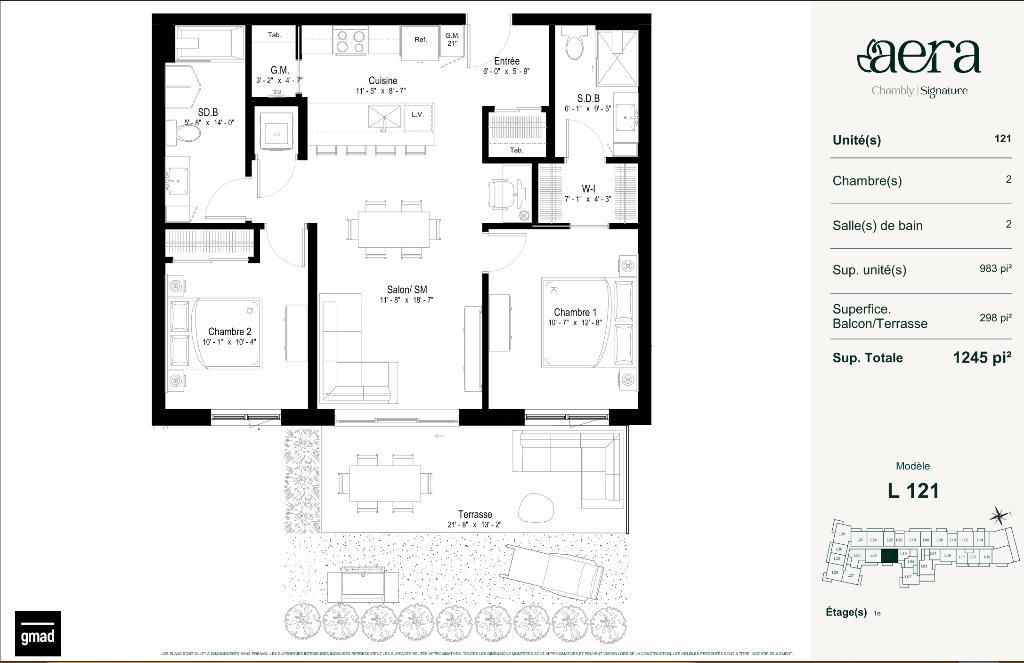 4 ½ neuf au rez-de-chaussée - AERA Chambly | 3201587