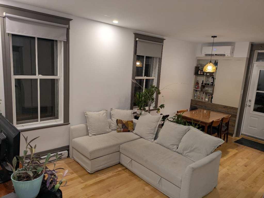 Villeray, lumineux 3e étage, 2 chambres, 2 sdb, 2 balcons, climatisé, pour mai | 3201861