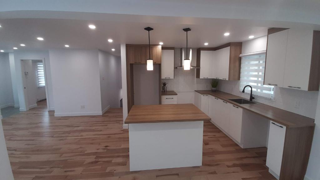 Maison détachée à louer, 4 ch, 2 SDB, stationnement arrière, air climatisé, terrasse arrière, 2 min du métro Monk (ligne verte) | 3201862