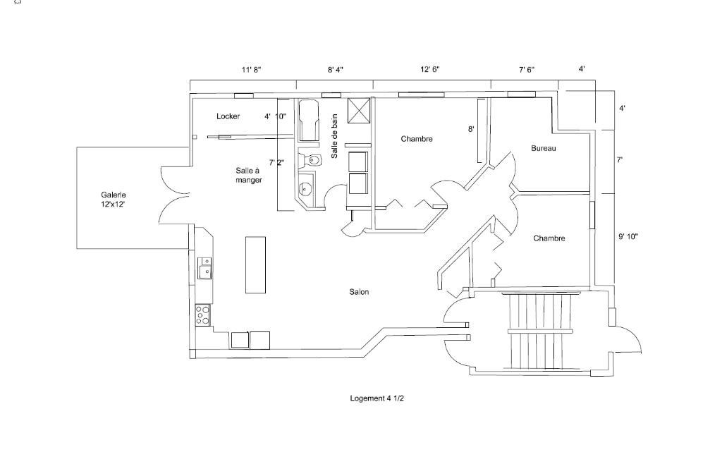 5 1/2 à loué pour avril à cookshire-eaton | 3202302