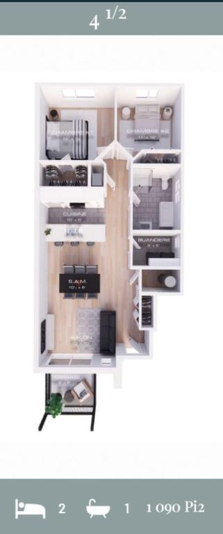 4 ½ 1 mois gratuit + 1500$ COMPTANT | 3206074