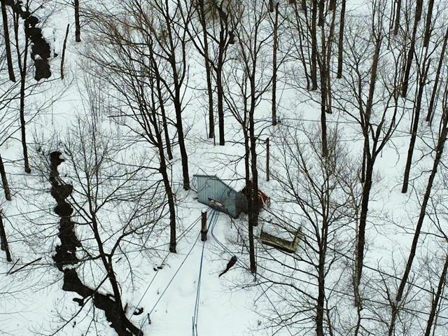 St-Joachim-de-Shefford (Estrie): Érablière de 53 acres, 6 000 entailles, contingent 17 612 lb, cabane à sucre équipée | 3206539