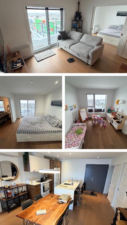 condo 2ch 2 sdb 14e etage, balcon immense, vue degagee, parking interieur, locker, electromenagers | 3208600