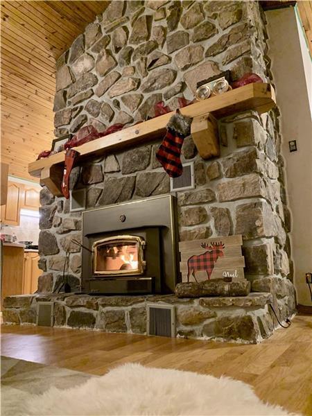 Lakefront Paradise Lake Archambault View of Jasper Mountain SPA Plage Billard 2 Wood Fireplaces | 3210210