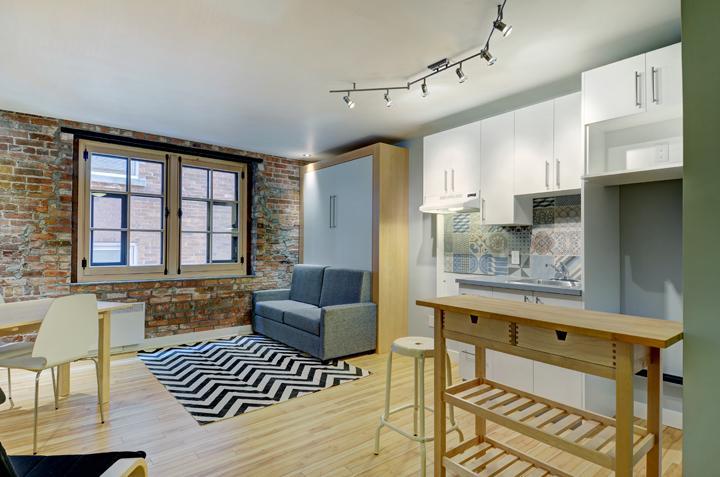 Loft entièrement meublé à louer Vieux-Québec août 2026 | 3236175