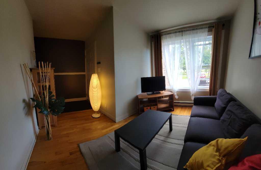 Grand logement 3 1/2 meublé, jardin, stationnement - DISPO. à/c AVRIL | 3210606