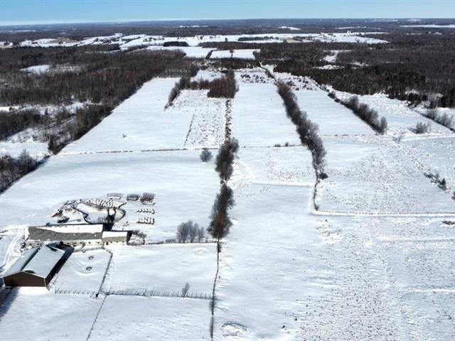 Roxton (Montérégie) : Ferme de 244 acres, étable et fosse, 144 acres en culture et pâturages, potentiel acéricole | 3225246