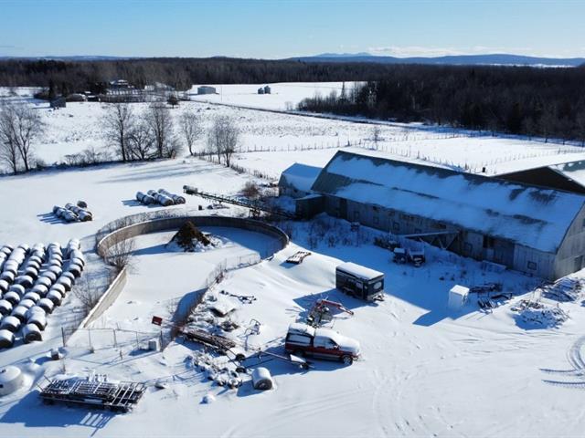 Roxton (Montérégie) : Ferme de 244 acres, étable et fosse, 144 acres en culture et pâturages, potentiel acéricole | 3225246