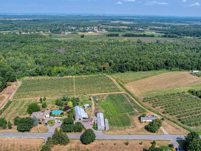 Montérégie: verger et érablière sur 35,20 ha avec bâtiments agricoles fonctionnels | Terrain pente légère, drainage naturel, puits artésien | À voir! | 3222827