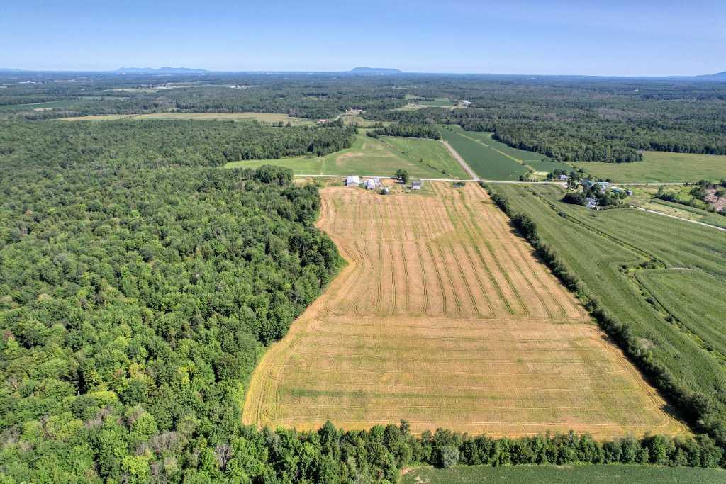 Dunham: terre agricole 222 acres + possibilité d'érablière 9000 entailles | avec grange et garage pour développer votre projet agricole! | 3211332