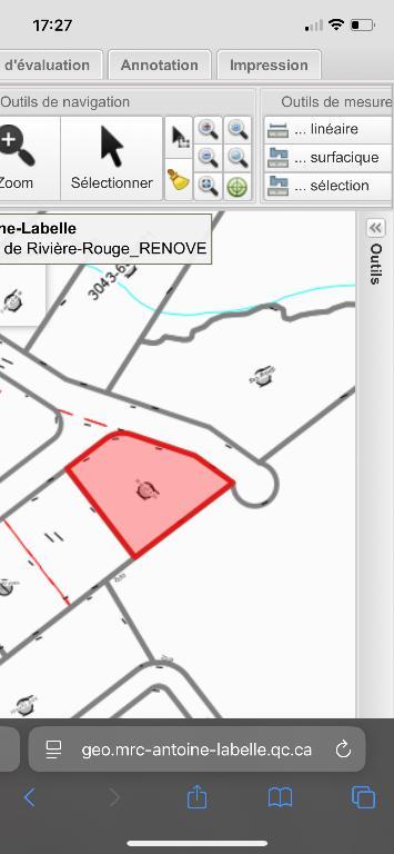 Magnifique Terrain à Rivière-Rouge | 3224888