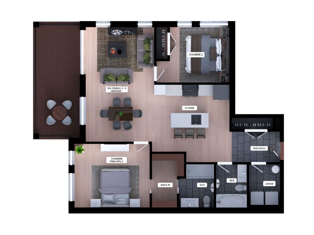 Laval – Nouveau condo 4 1/2 à louer – Construction neuve | 3215424