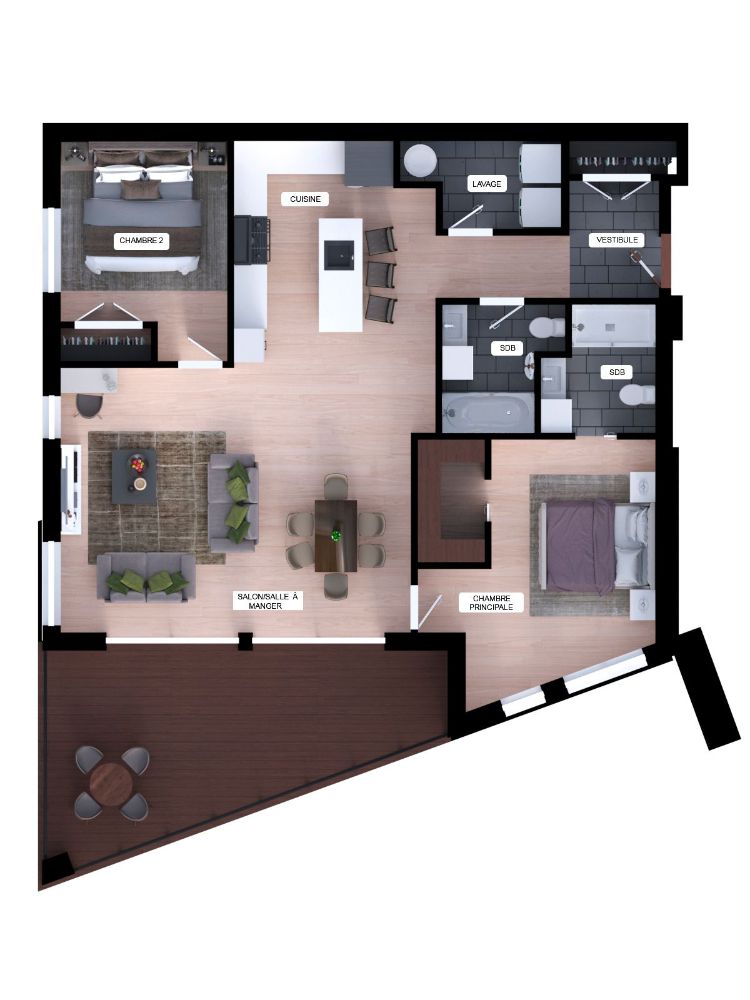 Laval – Nouveau condo 4 1/2 à louer – Construction neuve | 3215424