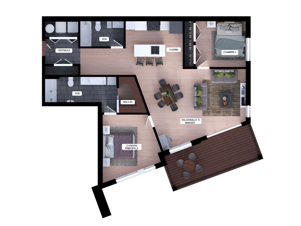 Laval – Nouveau condo 4 1/2 à louer – Construction neuve | 3215424