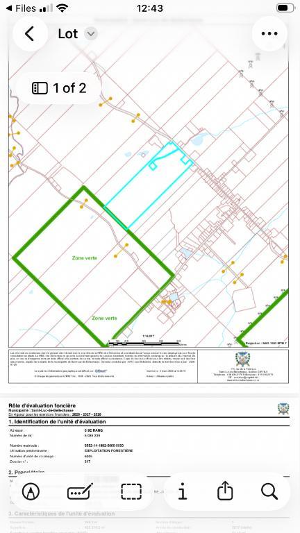 Lot et chalet, 104 acres dans Bellechasse | 3215755