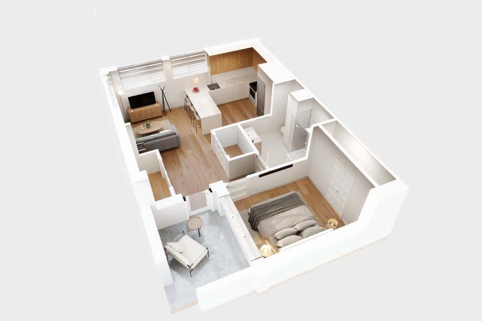 3 ½ + Pièce Bureau | 3216647