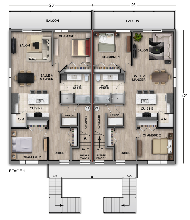 Logement Neuf 41/2 à Louer Saint-Isidore | 3217155