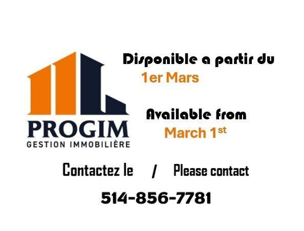 1 CH - 1 SDB - Montréal - $1,390 /mo | 3220598