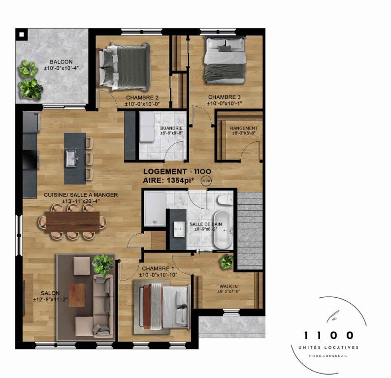 5 1/2 construction neuve, 5 électros fournis, énorme walk in (pièce complète) | 3221115