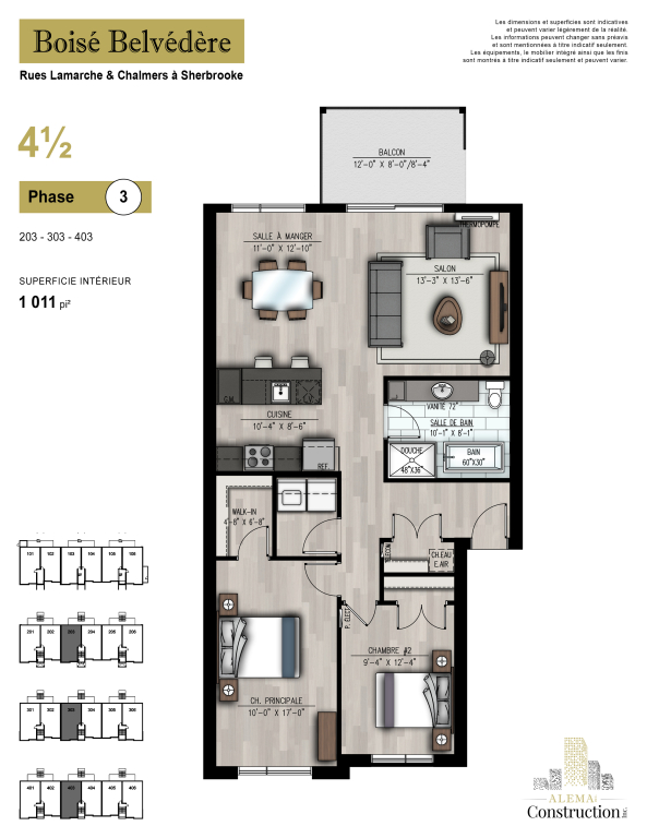 Carré Belvédère – 4 1/2 Neuf | 3223322