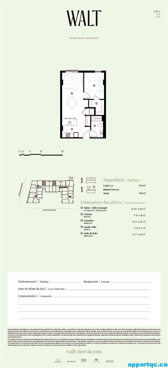 Montréal – WALT Dorval : unités 3 1/2 disponibles dès maintenant ! | 3228187