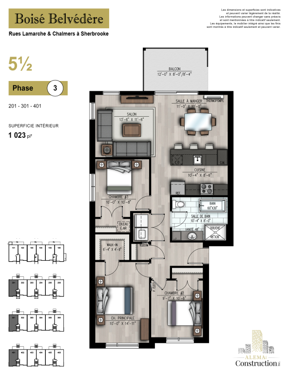 Carré Belvédère – 5 1/2 Neuf | 3226987
