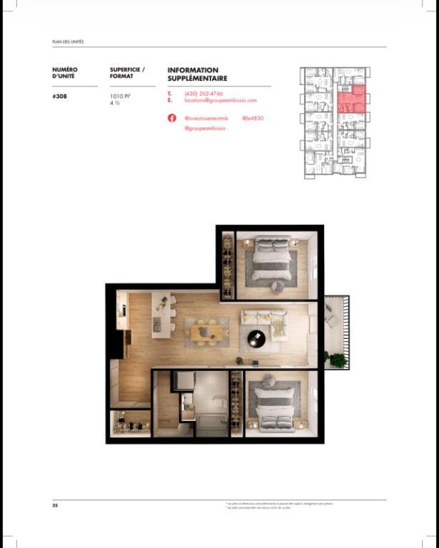 LEASE TRANSFER - MODERN - PER FRIENDLY CONDO - AVAILABLE APRIL 1ST 2026 | 3229722