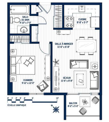 3 1/2 chauffé éclairé 1er Juillet, UQAR, CFP Lévis centre-ville | 3230689